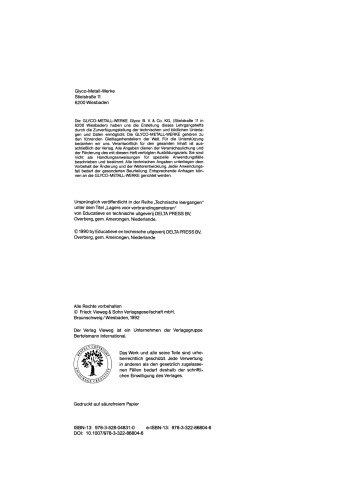 Technischer Lehrgang Gleitlager für Verbrennungsmotoren