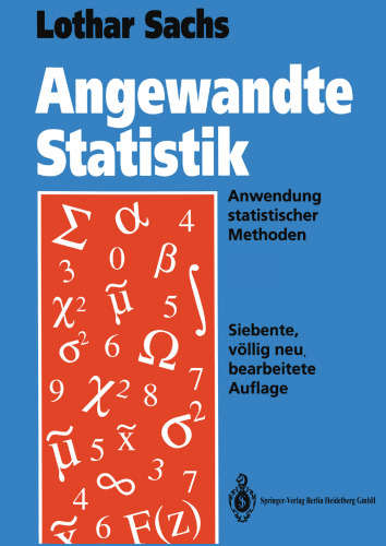 Angewandte Statistik: Anwendung statistischer Methoden