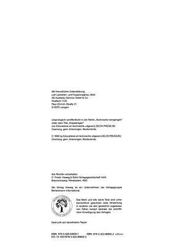 Technischer Lehrgang Kupplungen