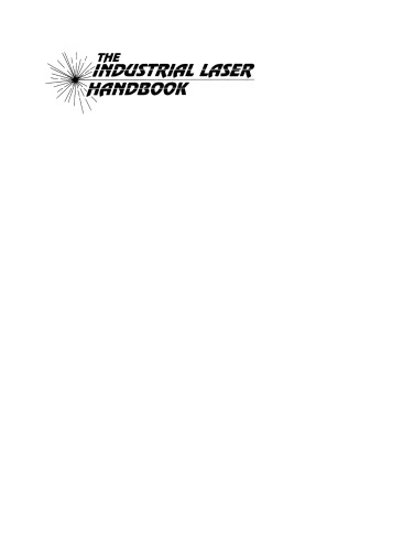 The Industrial Laser Handbook: 1992–1993 Edition