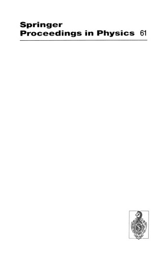 Surface X-Ray and Neutron Scattering: Proceedings of the 2nd International Conference, Physik Zentrum, Bad Honnef, Fed. Rep. of Germany, June 25–28, 1991