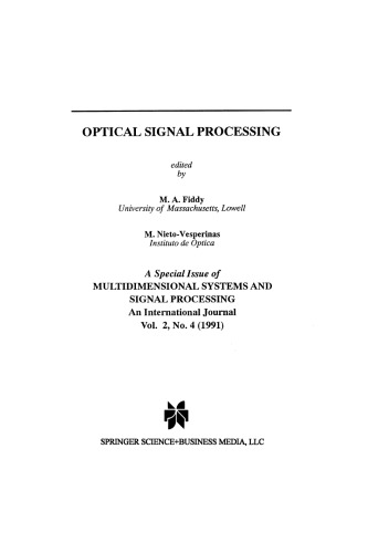 Optical Signal Processing