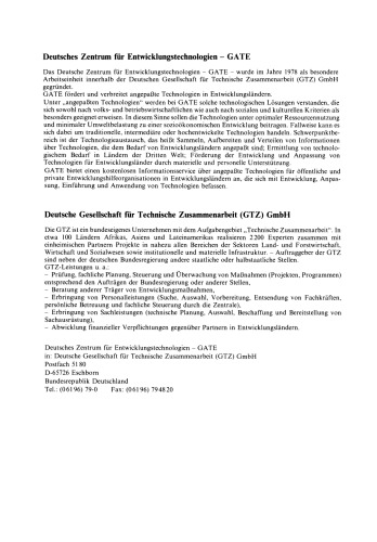 Technologie-Praxis „Angepaßte Technologie“: Ein Status-Report