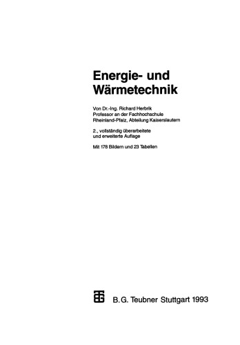Energie- und Wärmetechnik