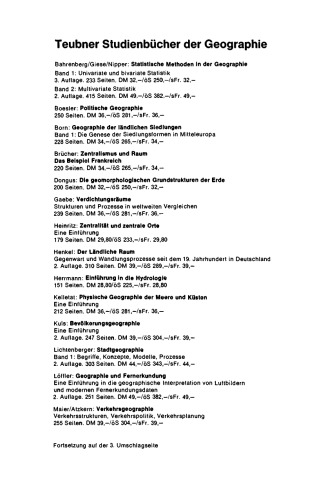 Der Ländliche Raum: Gegenwart und Wandlungsprozesse seit dem 19. Jahrhundert in Deutschland