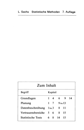 Statistische Methoden: Planung und Auswertung