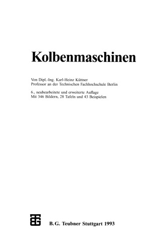 Kolbenmaschinen