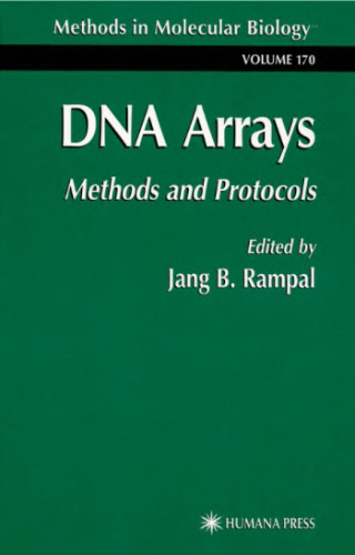 DNA Arrays: methods and protocols