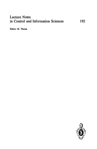 The Modeling of Uncertainty in Control Systems: Proceedings of the 1992 Santa Barbara Workshop