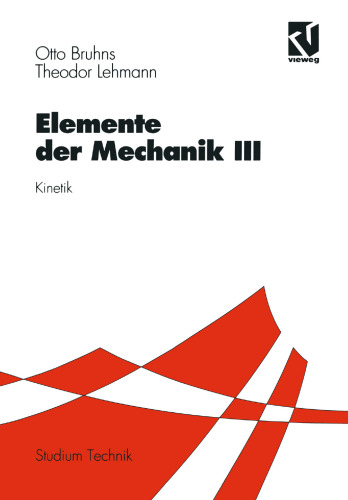 Elemente der Mechanik III: Kinetik