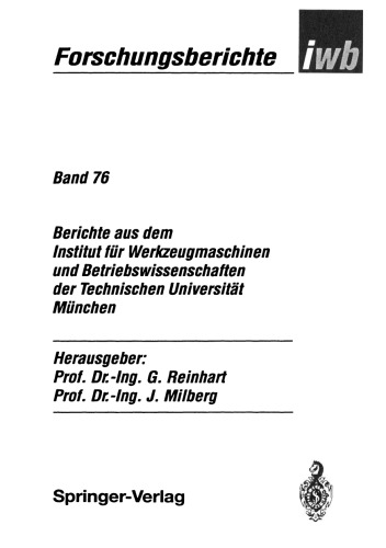 Das integrierte Betriebsmittelwesen — Baustein einer flexiblen Fertigung
