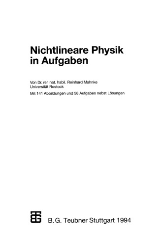 Nichtlineare Physik in Aufgaben