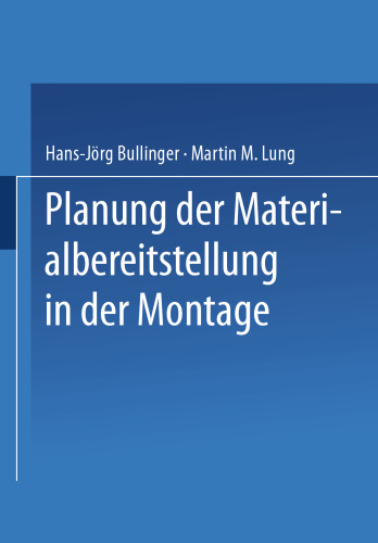Planung der Materialbereitstellung in der Montage