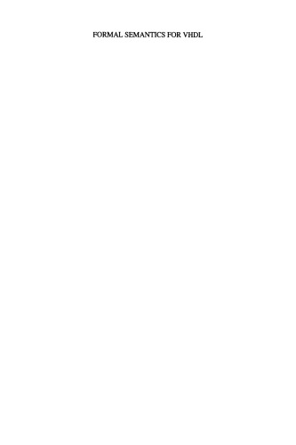 Formal Semantics for VHDL