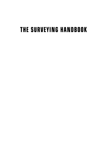 The Surveying Handbook