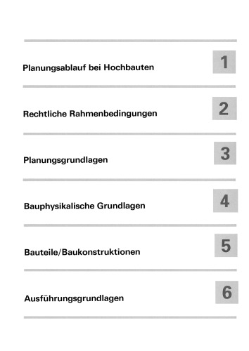 Bauplanung mit DIN-Normen: Grundlagen für den Hochbau