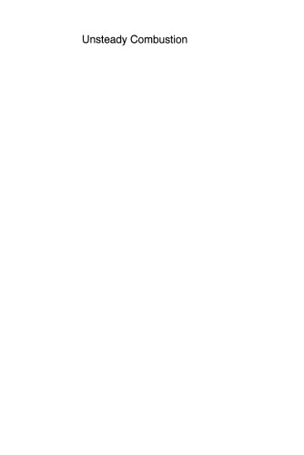 Unsteady Combustion