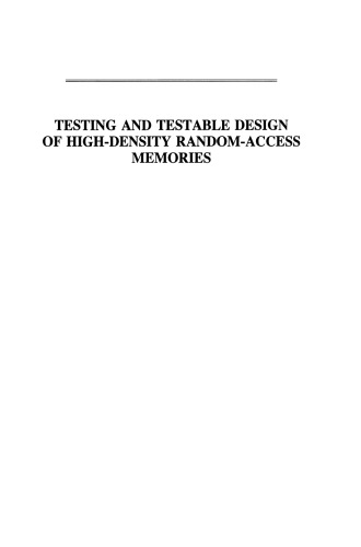 Testing and Testable Design of High-Density Random-Access Memories