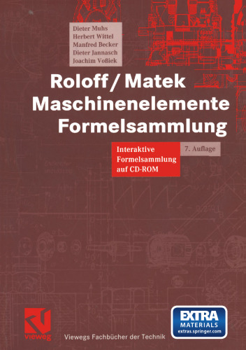 Roloff/Matek Maschinenelemente Formelsammlung: Interaktive Formelsammlung auf CD-ROM