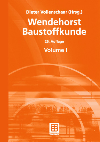 Wendehorst Baustoffkunde