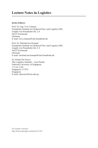 Supply Chain Safety Management: Security and Robustness in Logistics