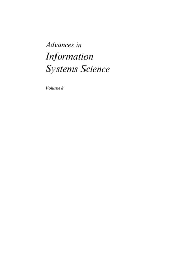Advances in Information Systems Science: Volume 8