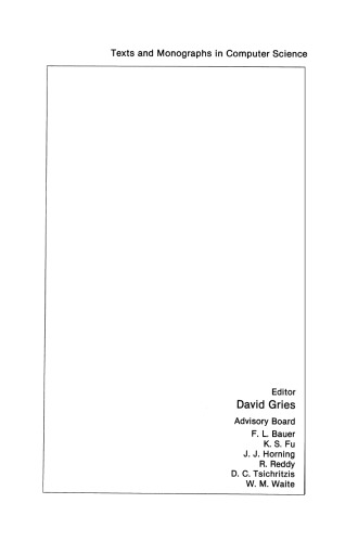 Algorithmic Language and Program Development