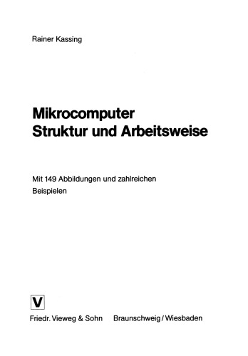 Mikrocomputer, Struktur und Arbeitsweise