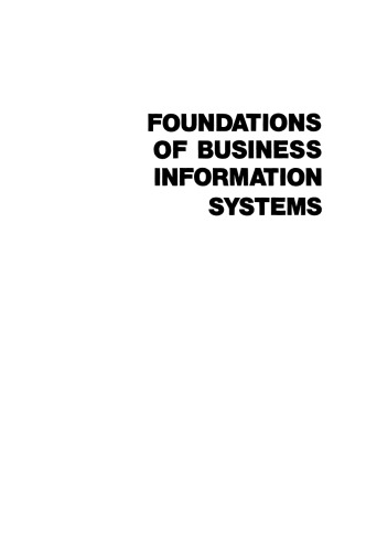 Foundations of Business Information Systems