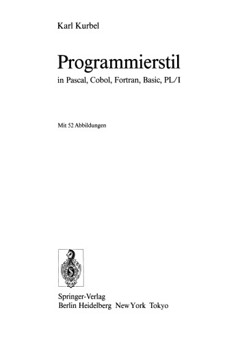 Programmierstil in Pascal, Cobol, Fortran, Basic, PL/I