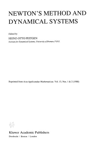 Newton’s Method and Dynamical Systems