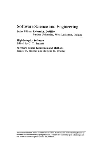 Software Reuse: Guidelines and Methods