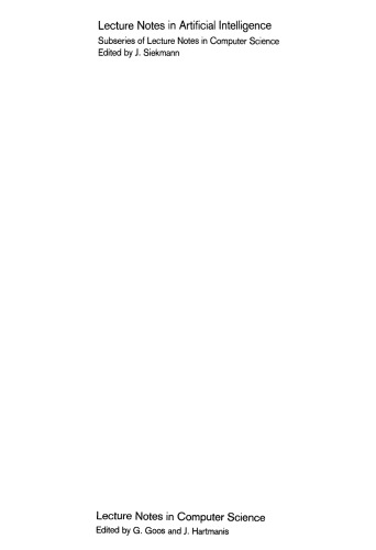 Logic Programming '89: Proceedings of the 8th Conference Tokyo, Japan, July 12–14, 1989