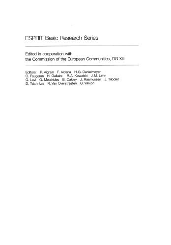 Natural Language and Speech: Symposium Proceedings Brussels, November 26/27, 1991