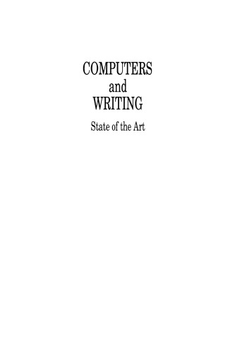 Computers and Writing: State of the Art