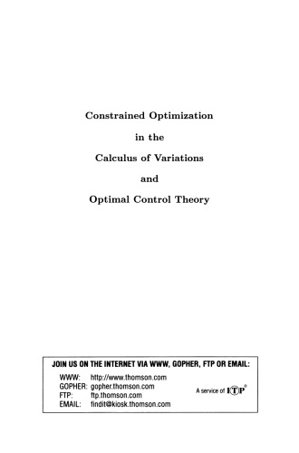 Constrained Optimization in the Calculus of Variations and Optimal Control Theory