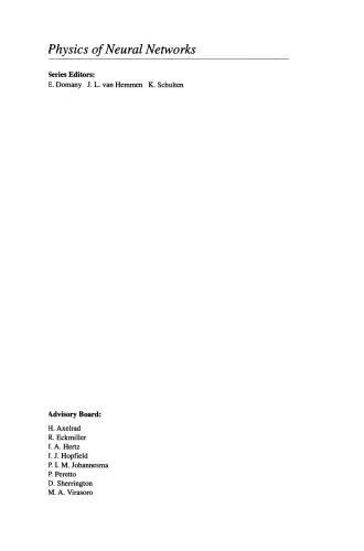 Models of Neural Networks I