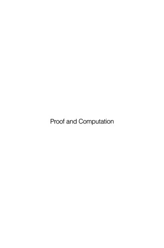 Proof and Computation