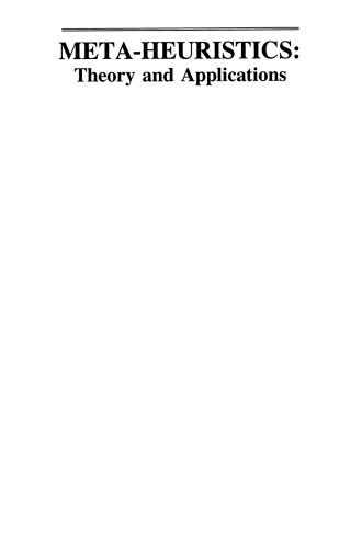 Meta-Heuristics: Theory and Applications