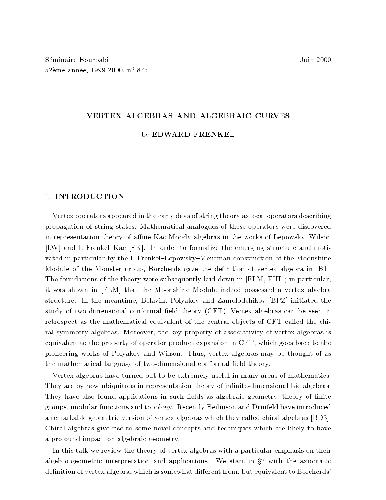 Vertex algebras (Bourbaki seminar)