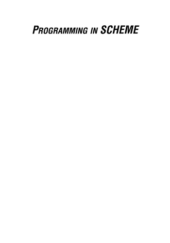 Programming in Scheme: Learn Scheme Through Artificial Intelligence Programs