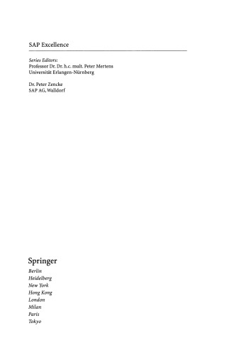 Inter-organizational Cooperation with SAP Solutions: Design and Management of Supply Networks