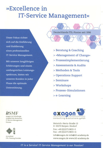 ITIL kompakt und verständlich: Effizientes IT Service Management — Den Standard für IT-Prozesse kennenlernen, verstehen und erfolgreich in der Praxis umsetzen