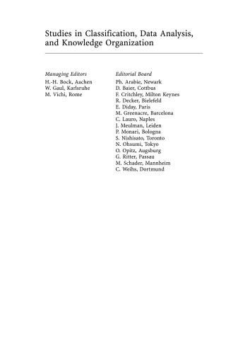 From Data and Information Analysis to Knowledge Engineering: Proceedings of the 29th Annual Conference of the Gesellschaft für Klassifikation e.V. University of Magdeburg, March 9–11, 2005