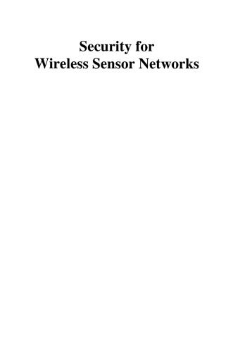 Security for Wireless Sensor Networks