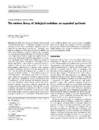 The modern theory of biological evolution. An expanded synthesis