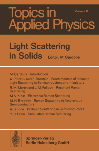 Light Scattering in Solids