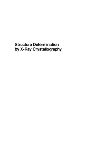 Structure Determination by X-Ray Crystallography