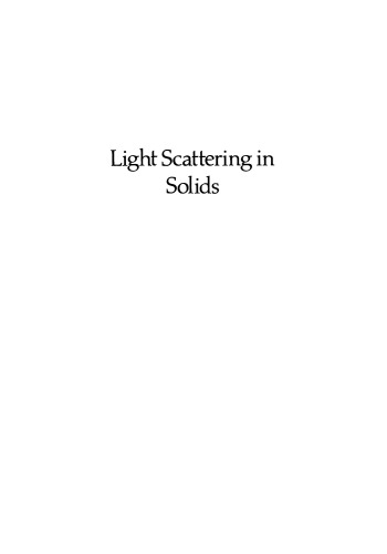 Light Scattering in Solids: Proceedings of the Second Joint USA-USSR Symposium