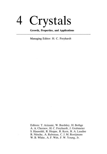 Organic Crystals, Germanates, Semiconductors